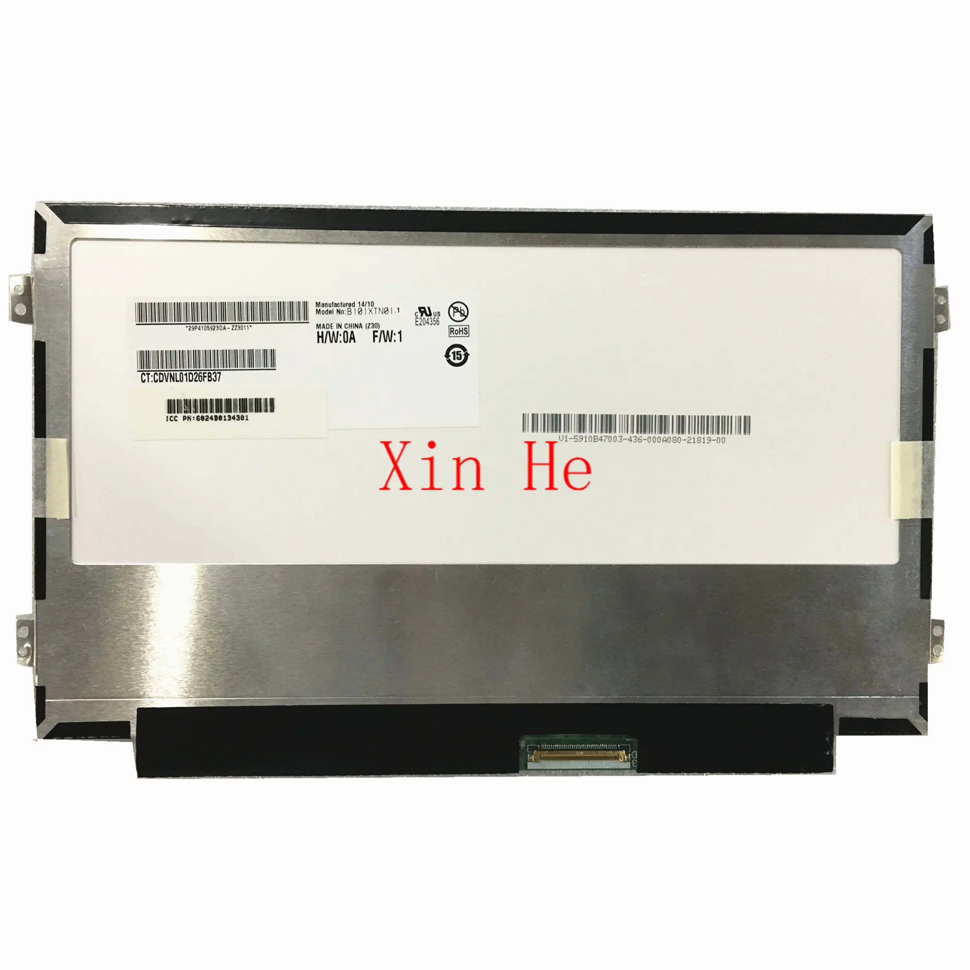 

B101XTN01 B101XTN01.1 M101NWN8 R0 N101BGE-L31 HSD101PHW1-A00 10.1" LED LCD Screen Panel 1366X768