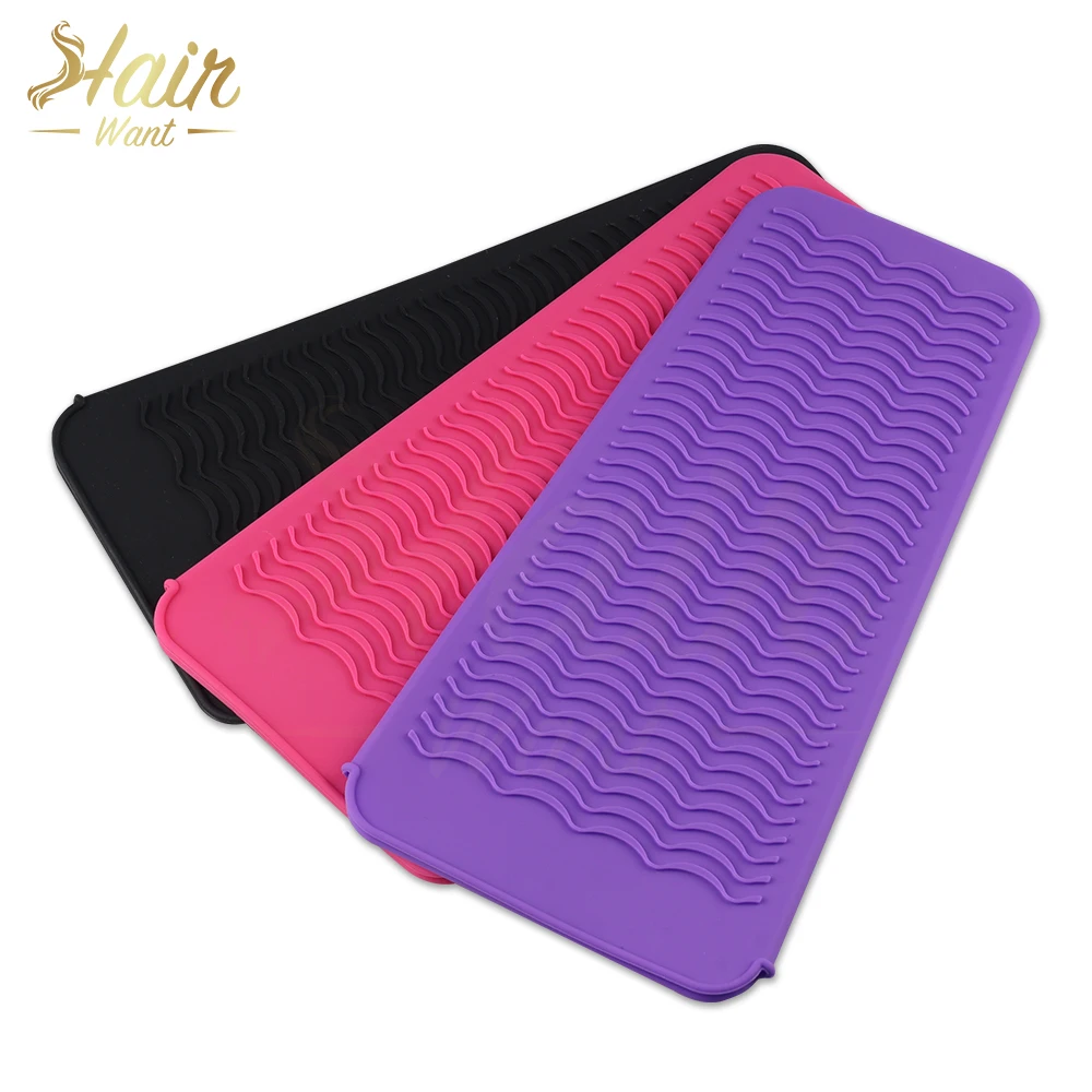 

Hair Want Silicone Heat Resistant Hair Straightener Curler Storage Bag 2 In 1 Curling Iron Insulation Mat Heat Resistant Pouch