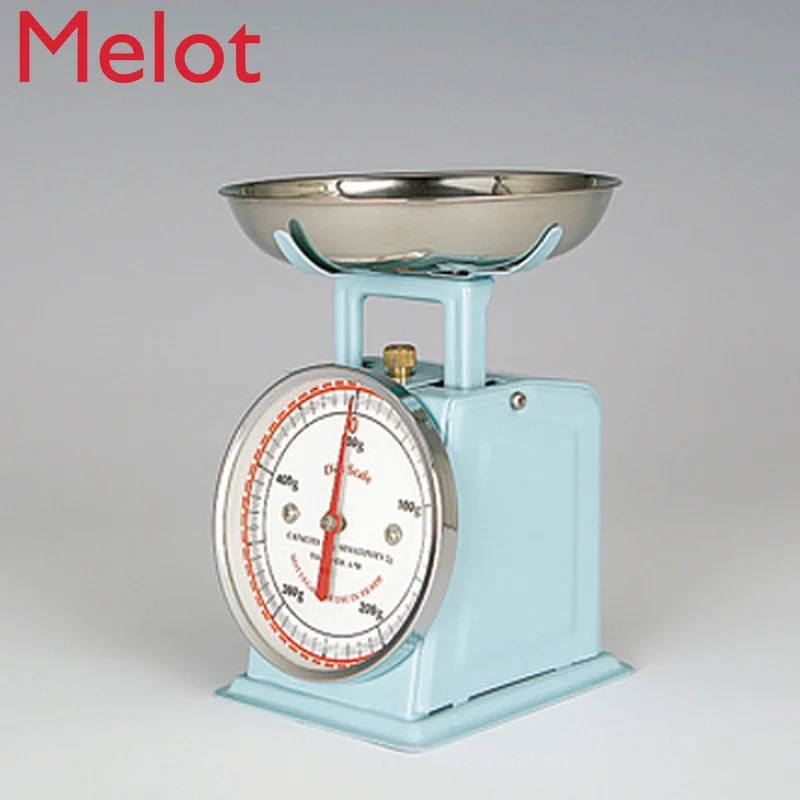 

Simple and Exquisite Kitchen Metal Mechanical Spring Scale Solid Color Vegetable Scale Food Scale Kitchen Scale