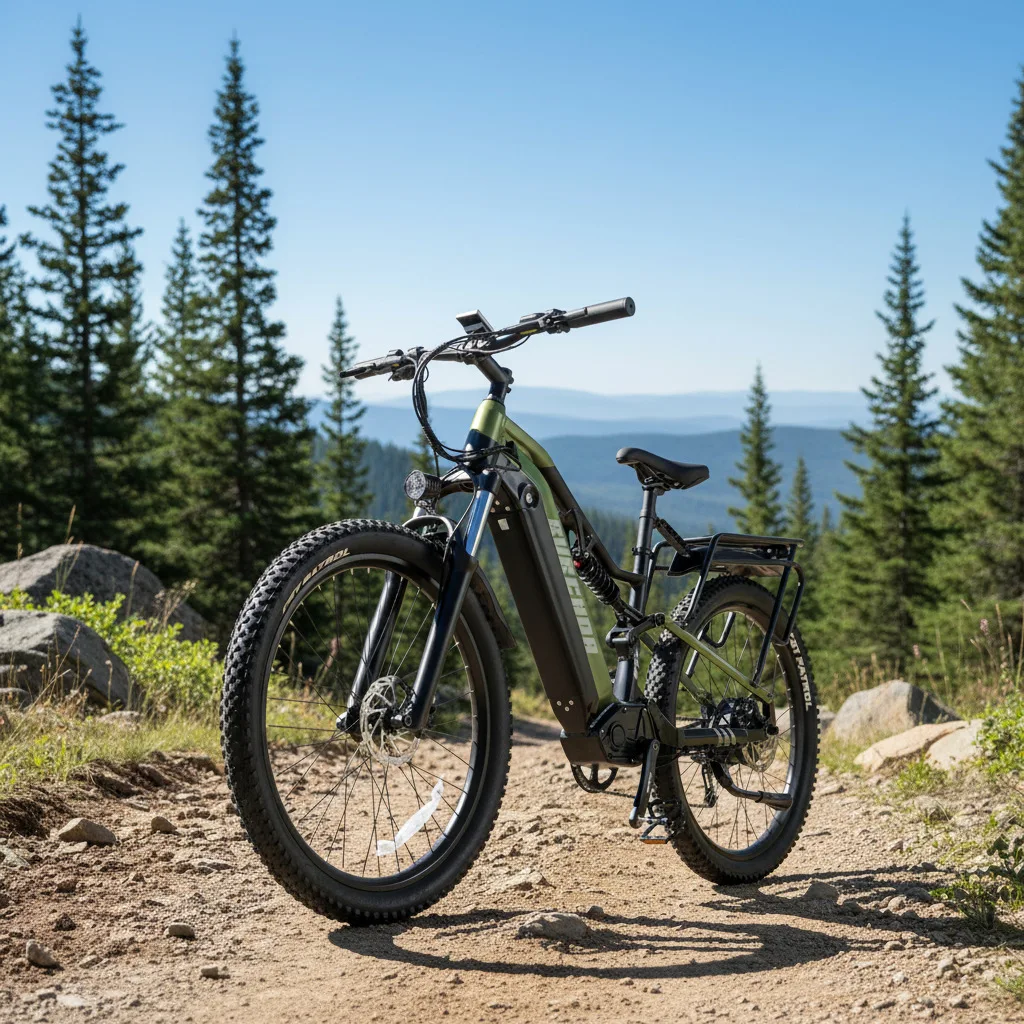 Torque off-road electric bicycle 2026 new B27 oil brake 9-speed mountain bike lithium battery double shock absorption