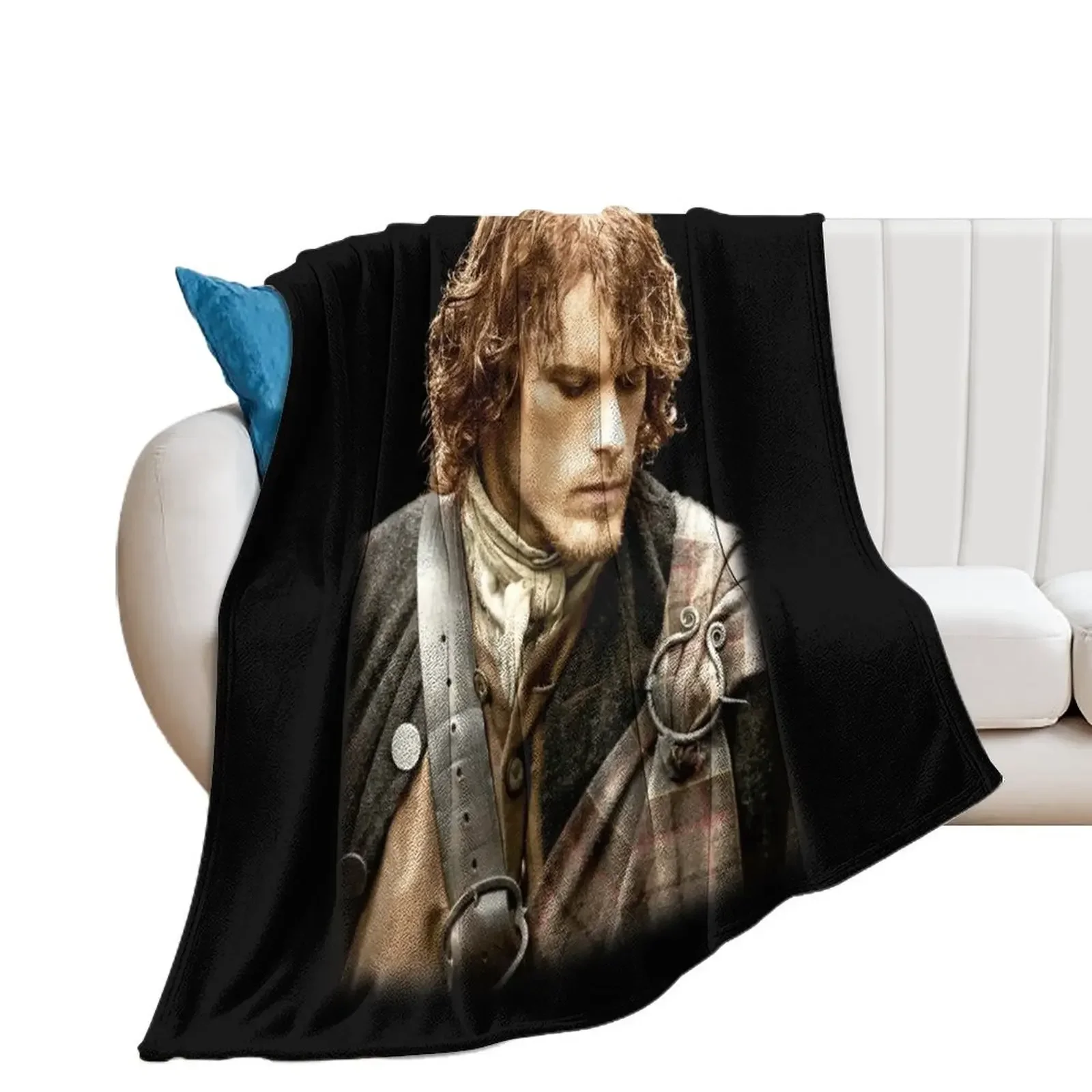 Jamie Fraser Throw Blanket Decorative Beds Soft Plush Plaid Blankets