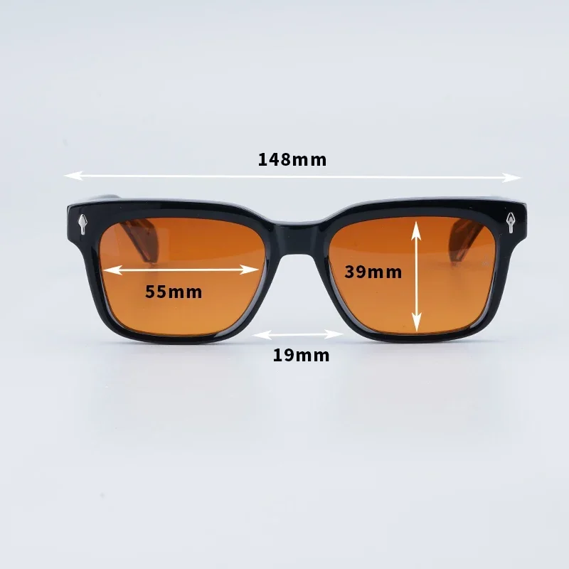 Imagem -05 - Óculos de Sol de Acetato Grosso para Homens e Mulheres Handmade Designer Brand Glasses Outdoor Turtle Glasses Uv400