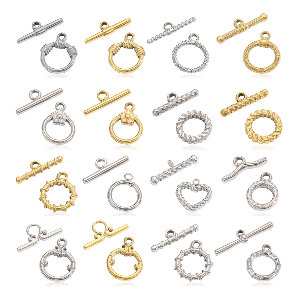 3PCS/LOT CARLIDANA Stainless Steel OT Clasp Non-Tarnish Closure Buckle for Necklace Bracelet