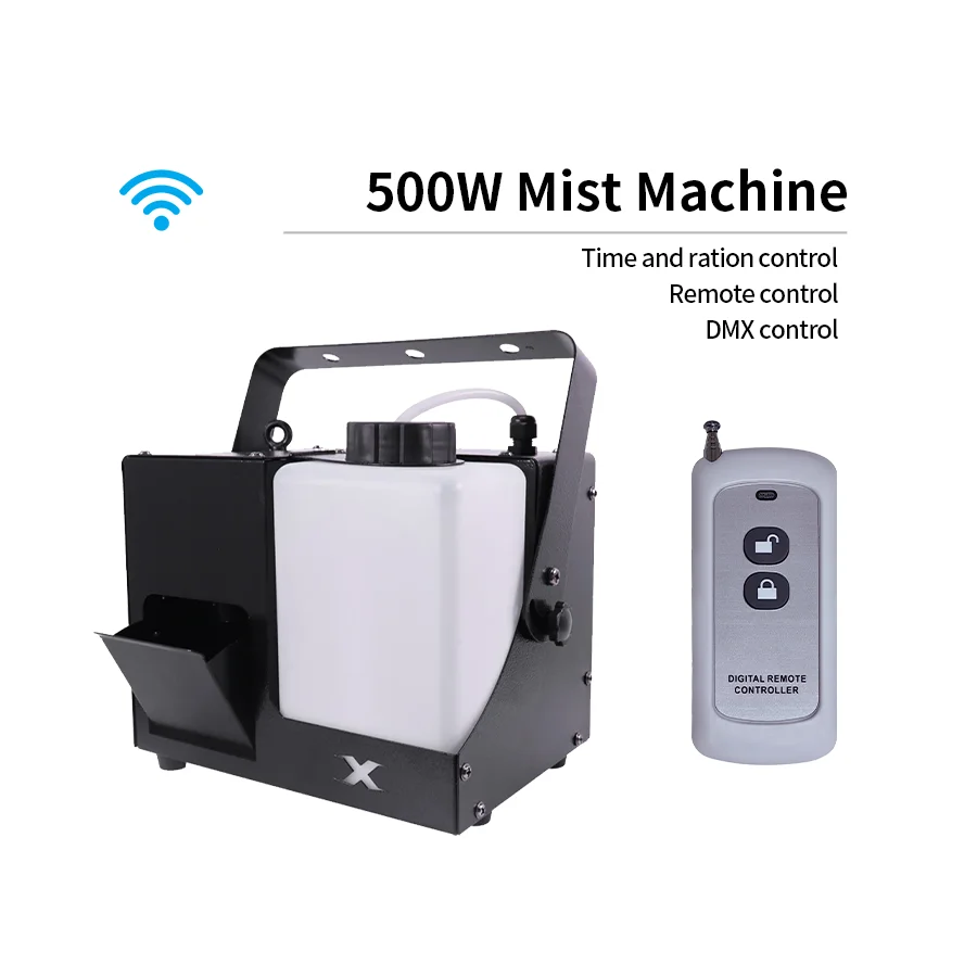 

500w DMX Haze Machine Smoke Machine Stage DJ Wedding Film Crew Forest Mist Effect Fogger Using Atomizing Liquid