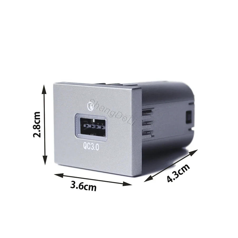 12V/24V Red Led Light Car Dual USB Charger Socket Fuse Box Port Charging Power Adapter for Ford Focus 2004-2010 Accessories