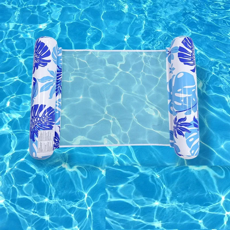 Zomer Zwemmen Opblaasbare Drijvende Watermatrassen Hangmat Streep Lounge Stoelen Zwembad Watersport Speelgoed Drijvende Mat Zwembad Speelgoed Kinderen