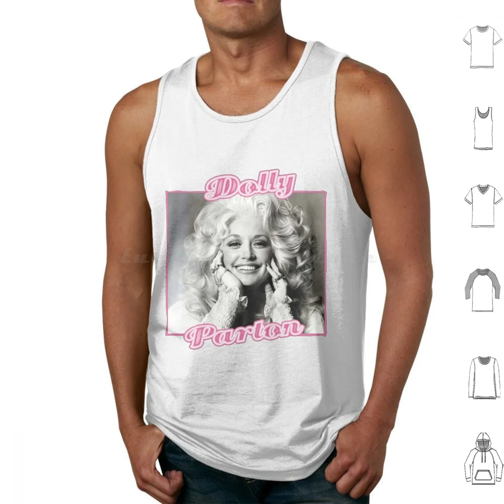 Retro Dolly Parton's Gift Men Women Tank Tops Print Cotton Retro Dolly Partons Men Women What Would Dolly Do
