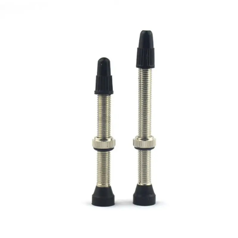 دراجة الإطارات صمام الدراجة الجبلية الطريق النحاس النقي 34/40/44/48/60 مللي متر الدراجات اكسسوارات الدراجة صمام تفريغ لايحتاج دراجة اكسسوارات