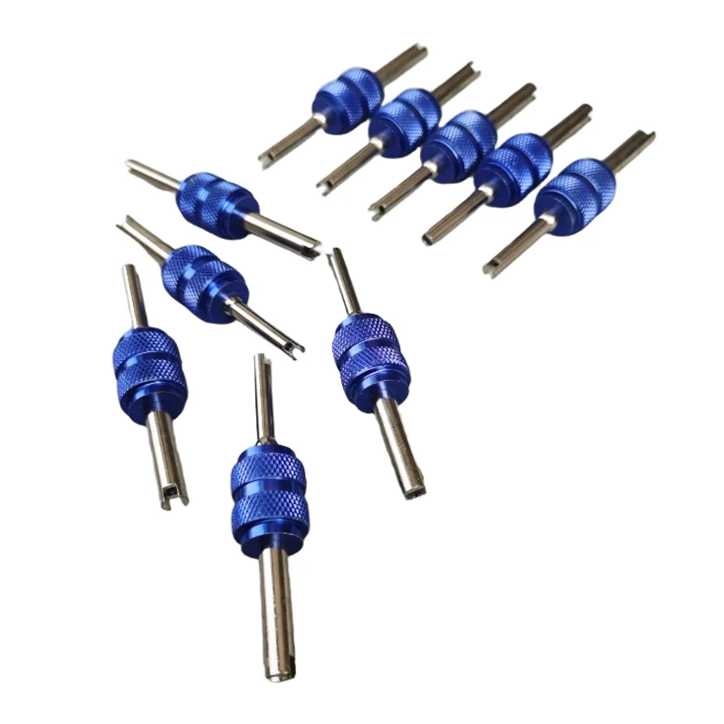 10Pcs Auto Truck Bicycle Wheel Repair Tool Universal Tire Valve Core Stems Remover Screwdriver Dual Use Car Tire Remover