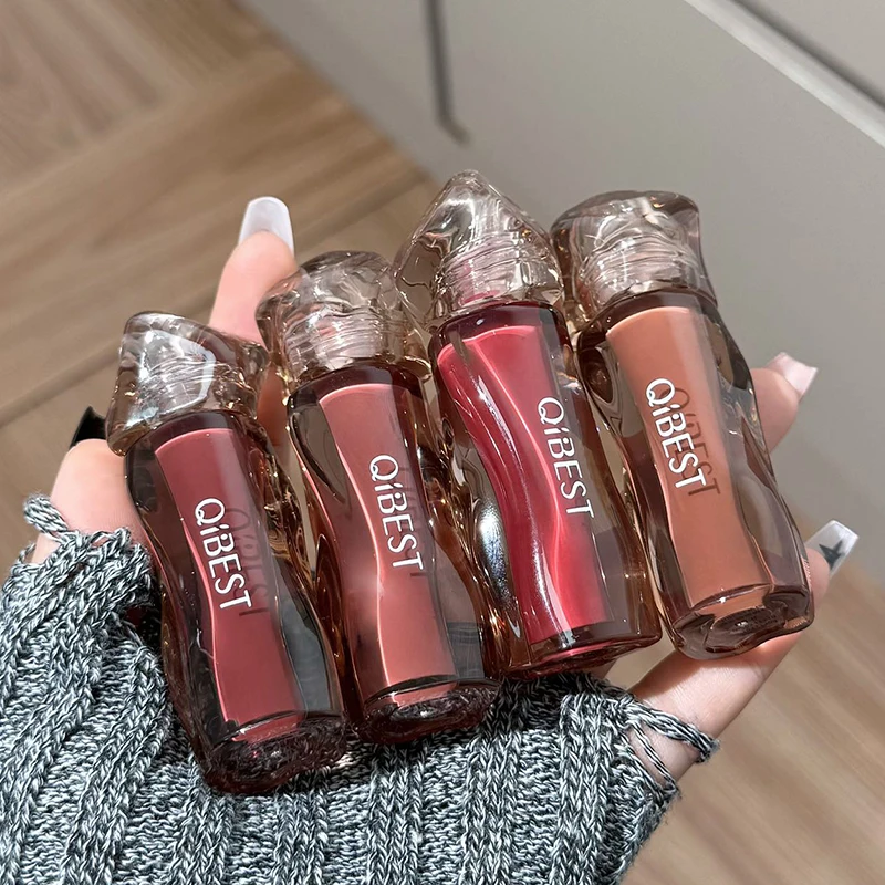 QIBEST Watery Mirror Lip Glaze Gummy Jelly Moisturizing Lip Gloss Female Lipstick Long Lasting Lip Tint Korean Cosmetics