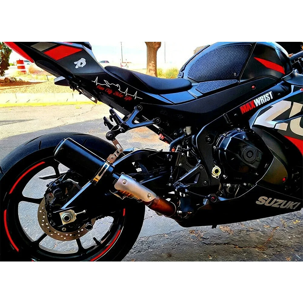 Für Yamaha YZF R6 2006-2024 Mittlerer 61mm Schalldämpfer Slip-On Carbon Auspuffrohre Auspuffanlagen – Detail 7