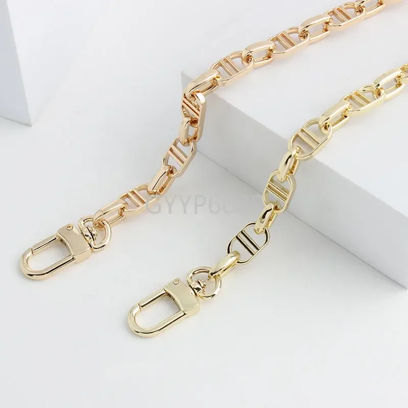 1PCS 10MM 11MM 12MM 30-120CM Fashion Metal Chains For DIY Bags Strap Crossbody Handbags Purse Shoulder Handles Belt Accessories