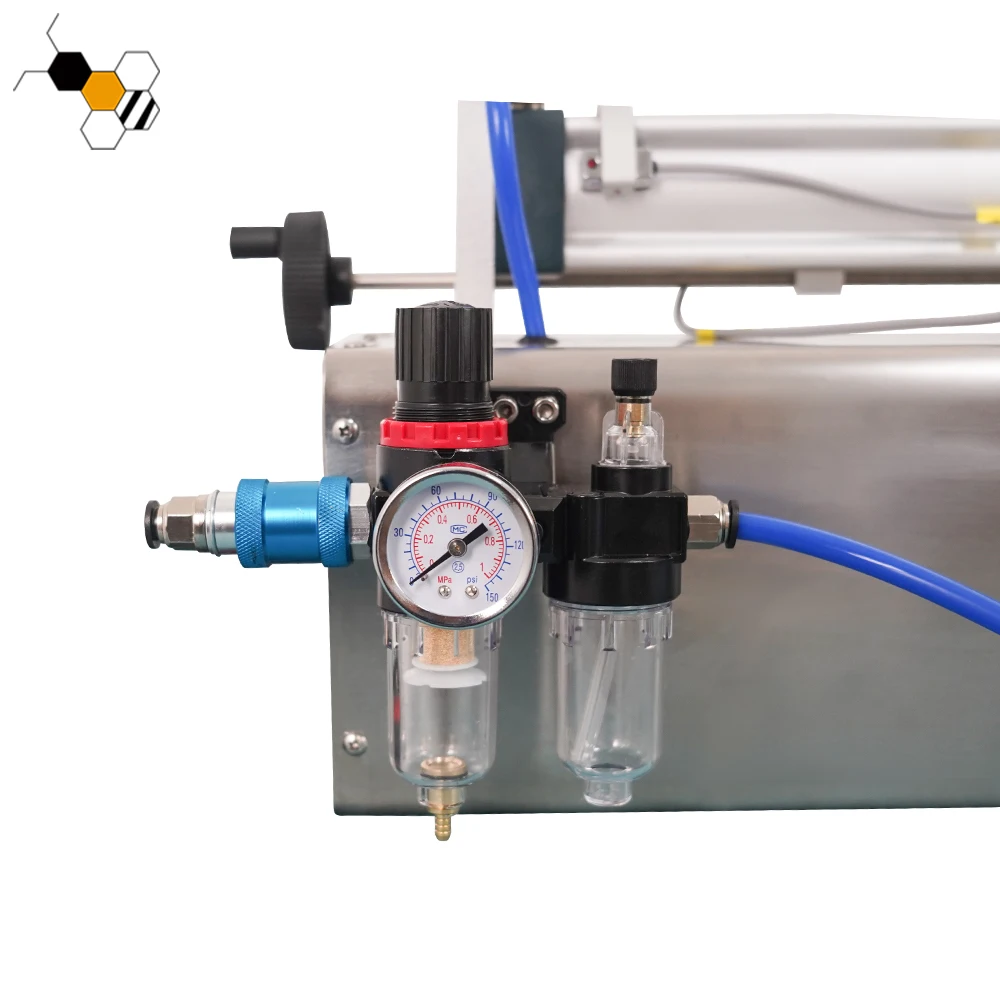 100-1000ml Pneumatic Semi-Automatic Liquid Machine for Peanut Butter Yogurt Jelly Tomato Paste for Oils Viscous Ingredients