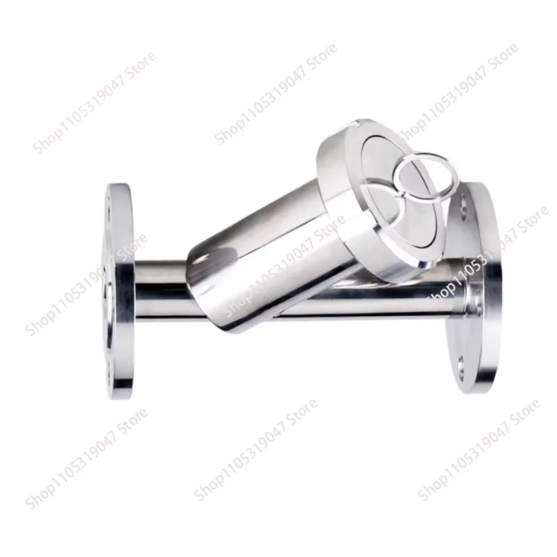 Flanged Y-type filter purification sanitary grade 304 stainless steel 316L oblique flange pipe