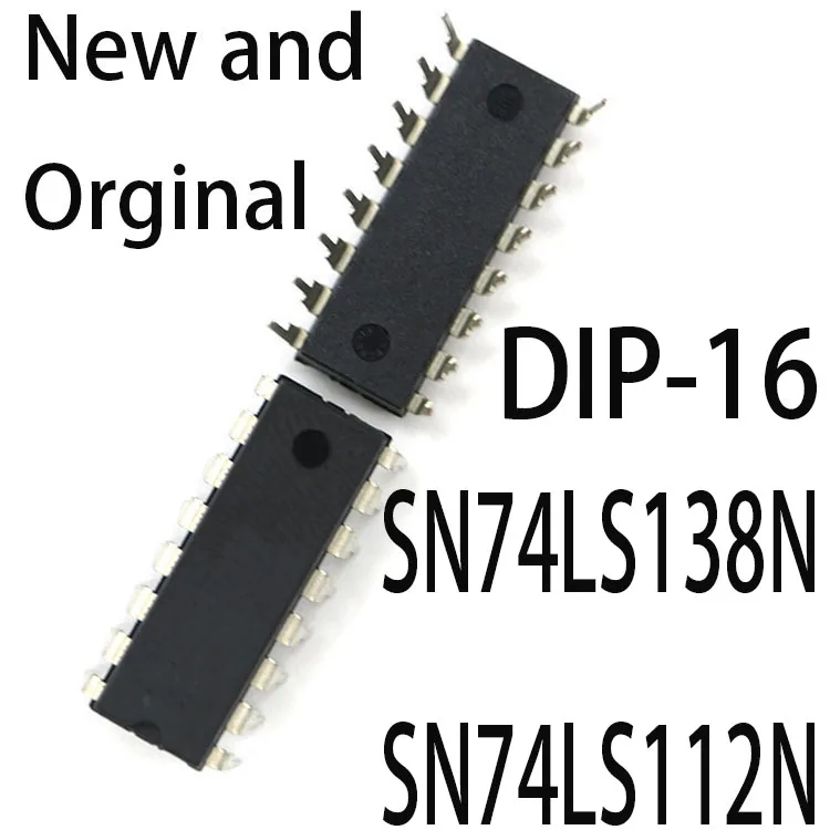 10PCS New and Original DIP-16 74LS138 DIP HD74LS138P 74LS123 SN74LS138N SN74LS112N SN74LS123N SN74LS132N SN74LS139AN SN74LS145N