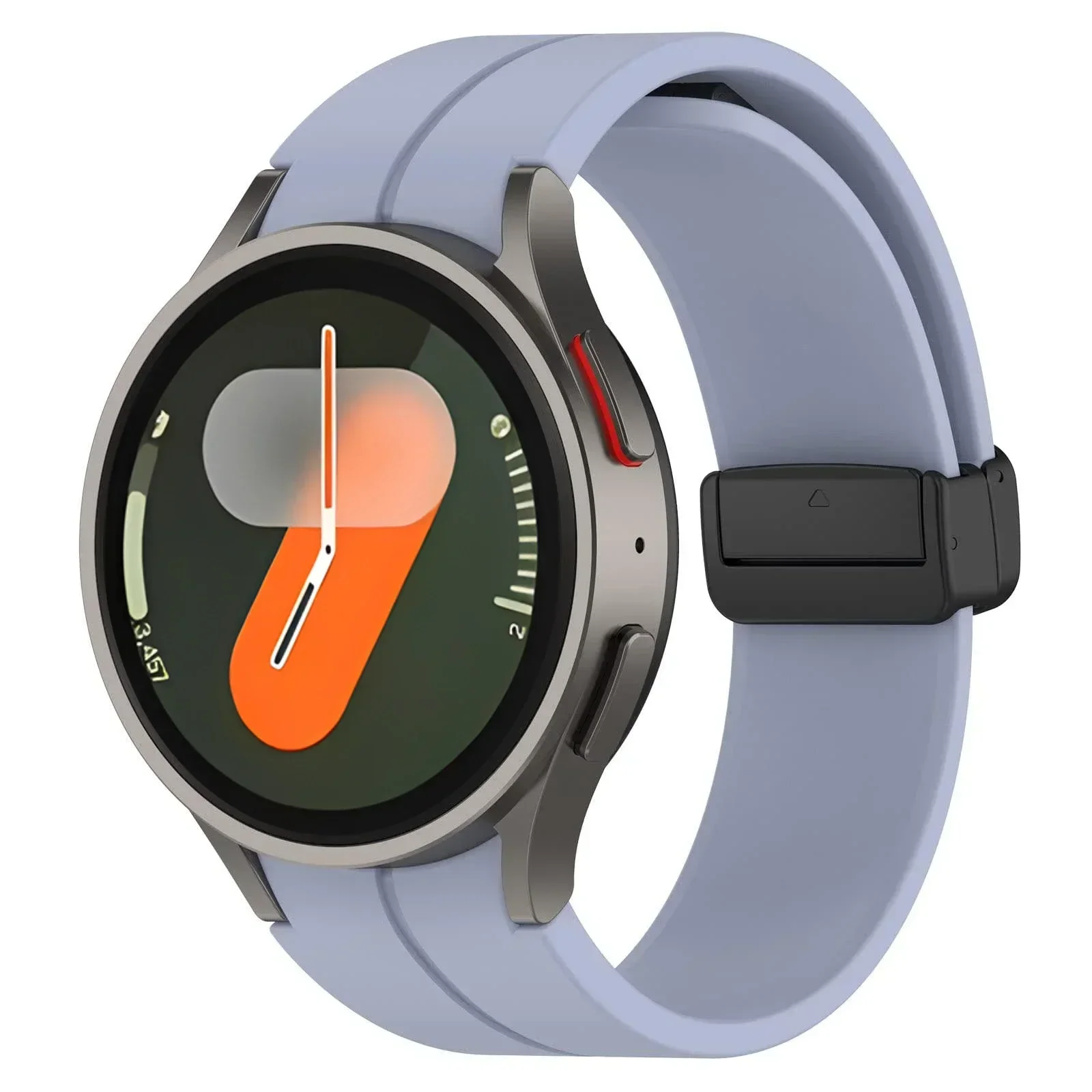 Correa de silicona Original para Samsung Galaxy Watch 7 6 5 4 FE 44mm 40mm 5Pro 45mm pulsera magnética reloj 6 4 Classic 43/47mm