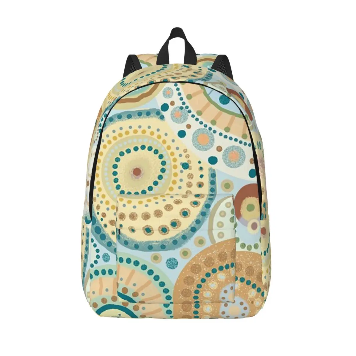 

Рюкзак с мандалой Desigual Natural Tones, школьная сумка, походный дорожный рюкзак для мужчин, женщин, модная сумка для книг для мальчиков и девочек, сумки на плечо