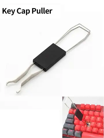 2 In 1 Multi-Purpose Mechanical Keyboard Key Cap Puller Universal Keycap Shaft Remover Button Extractor Keyboards Accessories