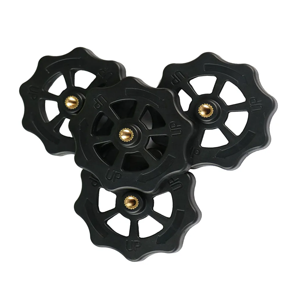 

4Pcs Professional 3D Printer Rotary Knob Nut Black Leveling Screw Nut for Hot Bed Accessories Upgrade 3D Pinter Parts