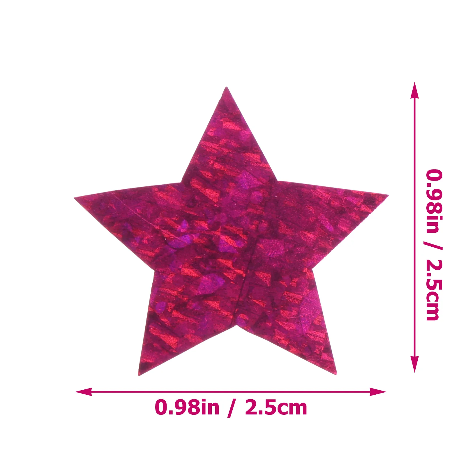 2 Rolls Self-adhesive Label Decorative Star Stickers Kindergarten Reward Shape Five-pointed for Children Nail