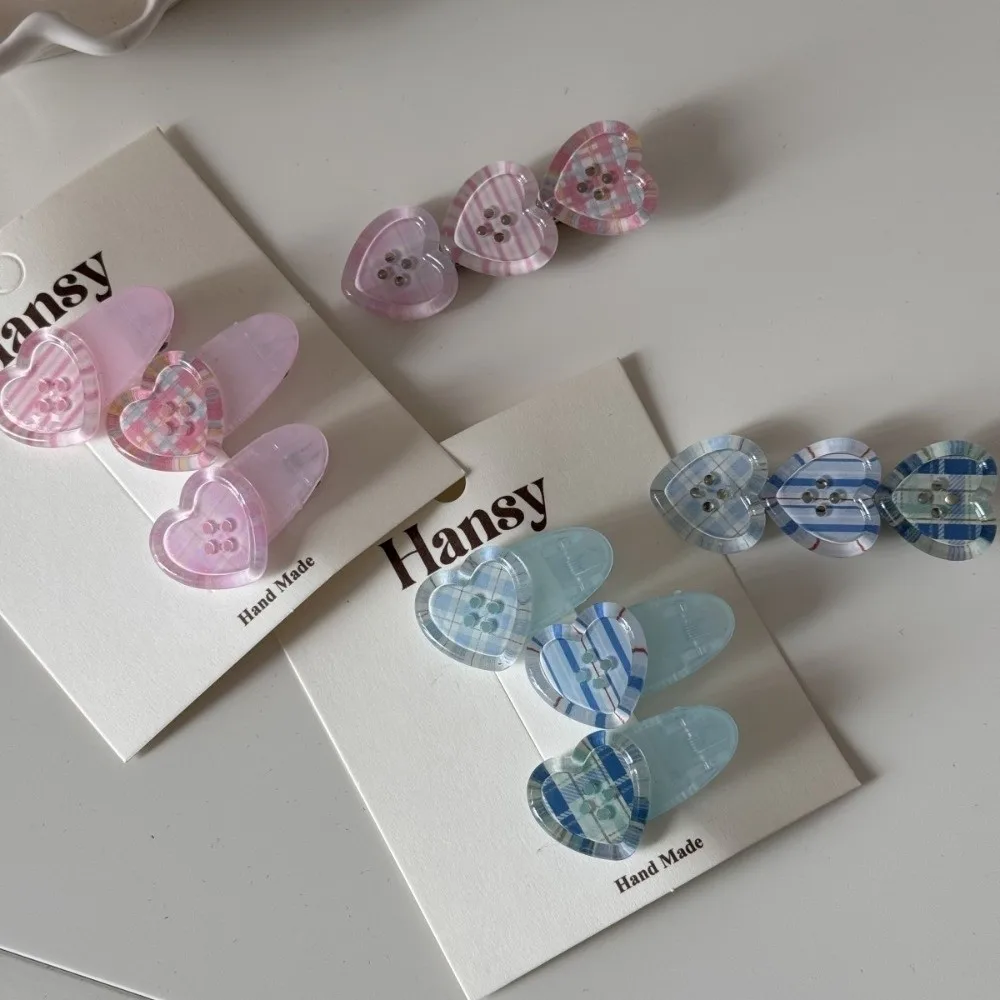 الحلو شفافة الحب زر دبوس الشعر بسيط الجنية غطاء الرأس مقاطع الشعر الصغيرة الطازجة نمط إكسسوارات الشعر فتاة الانفجارات كليب #3