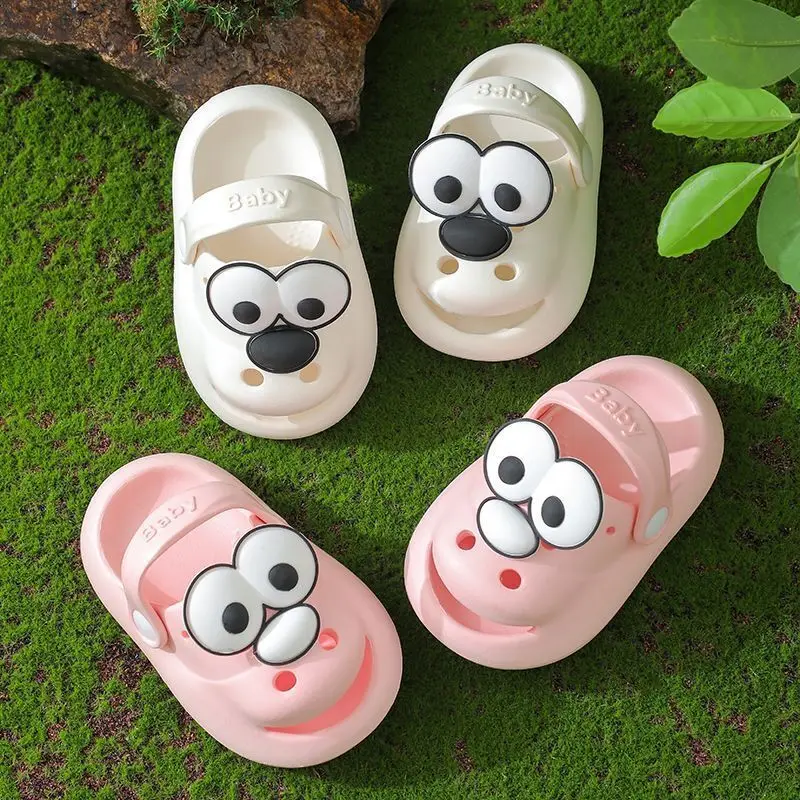 Anime Kawaii Kids Slippers Summer Soft Bottom Non-Slip Girl Hole Shoes Cartoon Boy Infants Sandals Toddler Princess Garden Clogs