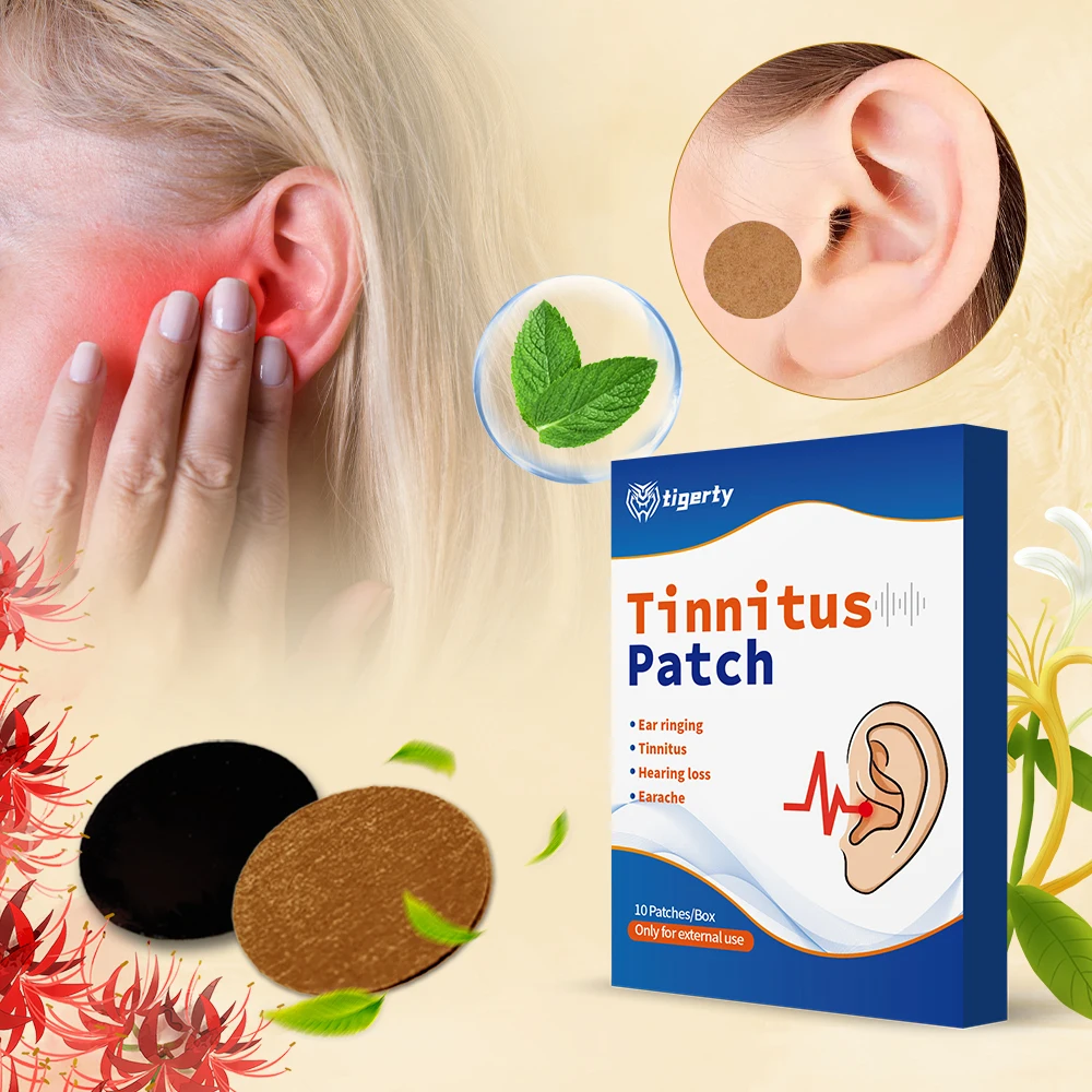 رقعة طنين الأذن تخفف الانزعاج سبب طنين الأذن، حالة مستقرة، سهلة الاستخدام، محتوى عالي من الطب، سهلة الامتصاص.