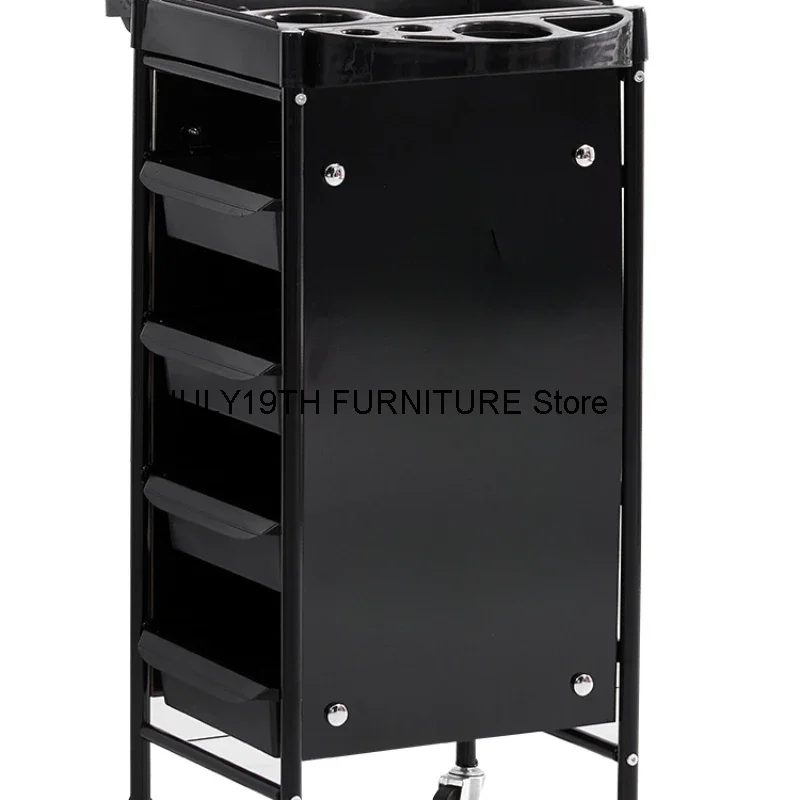 Carrito de maquillaje con ruedas para salón de belleza, carrito de lujo moderno, muebles de salón, RR50ST