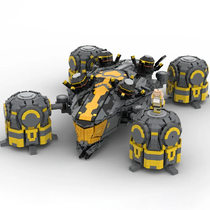 New Moc Building Blocks Military Model Four Wing Aviation Aircraft Modular Building Blocks Gift Children's Toys DIY Assembly Set