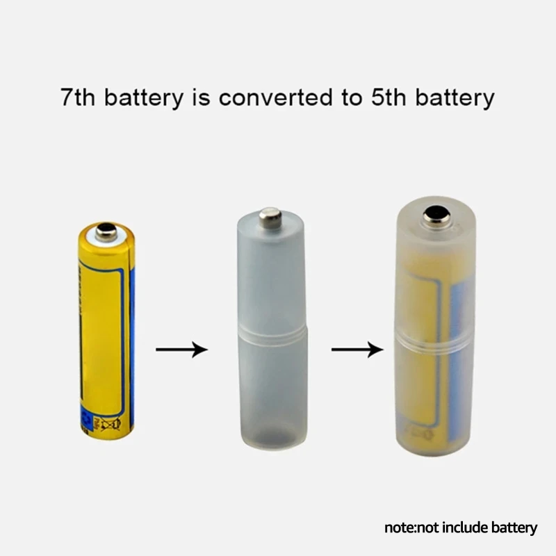 Boîte conteneur batterie Durable, 4 pièces, convertisseur batterie taille AAA à AA, stockage pour