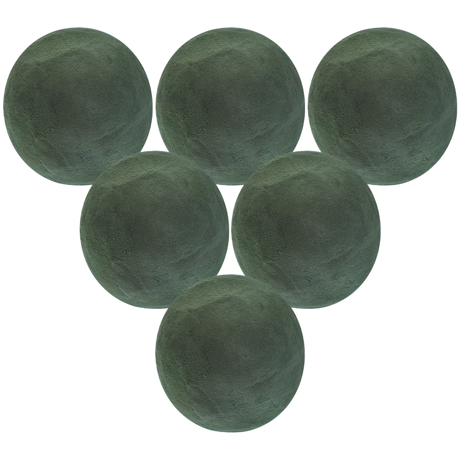 

6 pcs Round Flower Clay Board Props Compressed Foam Bricks for Arrangement Green Materials No Smell Harmless Artificial