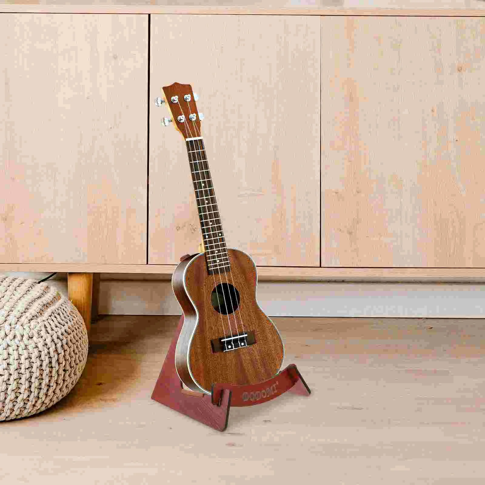 Ukulele Stand For Shop Guitar Bass Stand Ukulele Floor Rack Wooden Violin Storage Support Holder for Shop Bracket