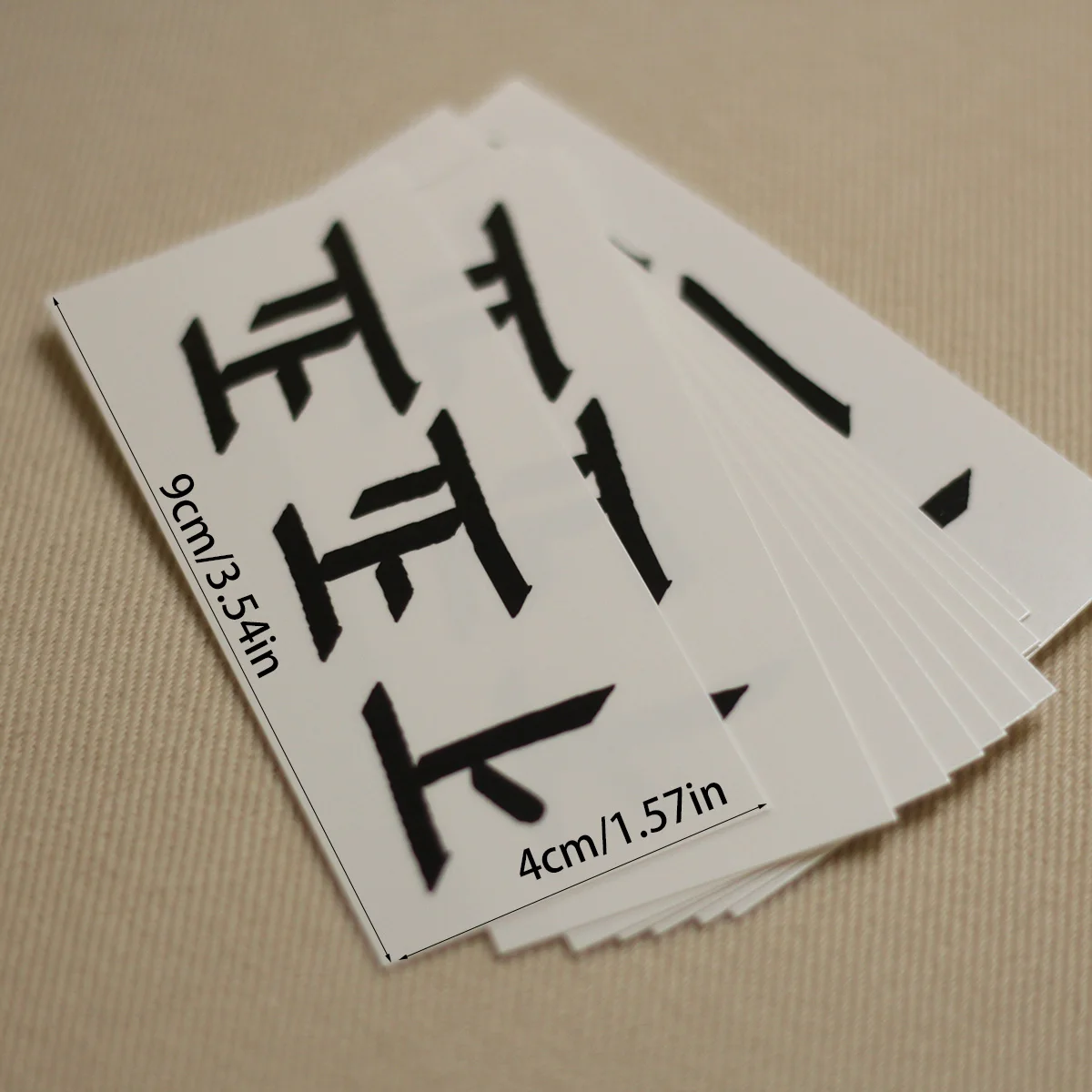 Korean Letter Temporary Tattoo Stickers, Magic Mirror Korean Hangul Temporary Tattoo Sticker