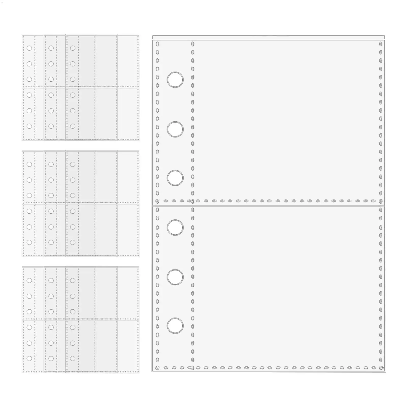 10Pcs Sheet A7 Bind…