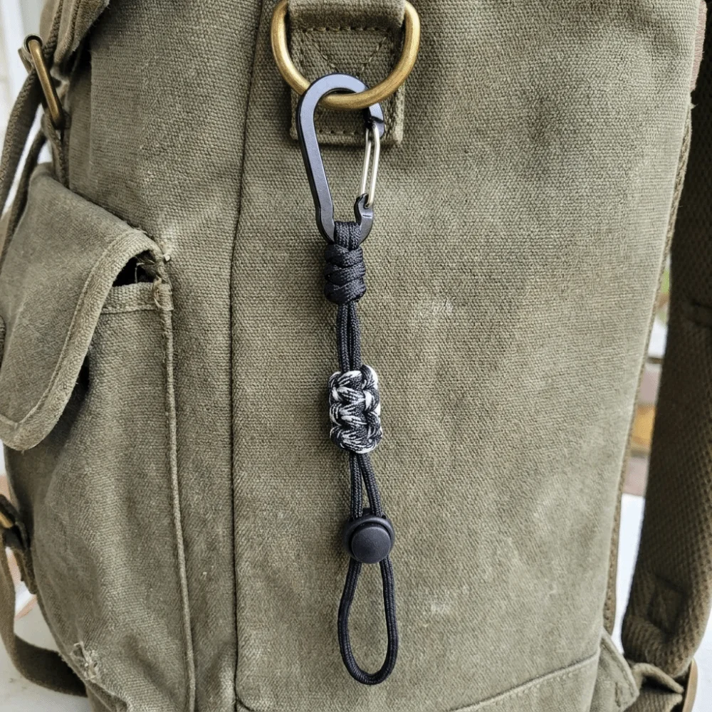 Alloy Water Bottle Lanyard Locking Carabiner Clip Multicolor Beverage Lanyard Durable Braided Rope Key Chain Lanyard Outdoor Use