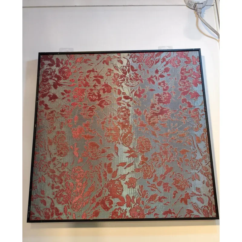 2026 New Copper Wire Background Wall Cloth High-end Chinese Style Custom Living Room Metal Screen Decoration
