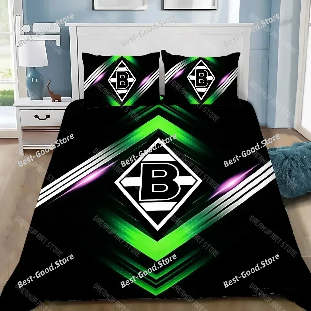 Duvet Cover Pillowcase Bedding Set BorussiaS M-MonchengladbachS Adult BoyGirl Bedroom Decoration Children Gift Single Large Size