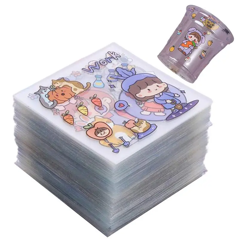 100 шт./кор. без повторения, милые наклейки для девочек, наклейка для книги «сделай сам», водонепроницаемая модная наклейка с героями мультфильмов для девочек