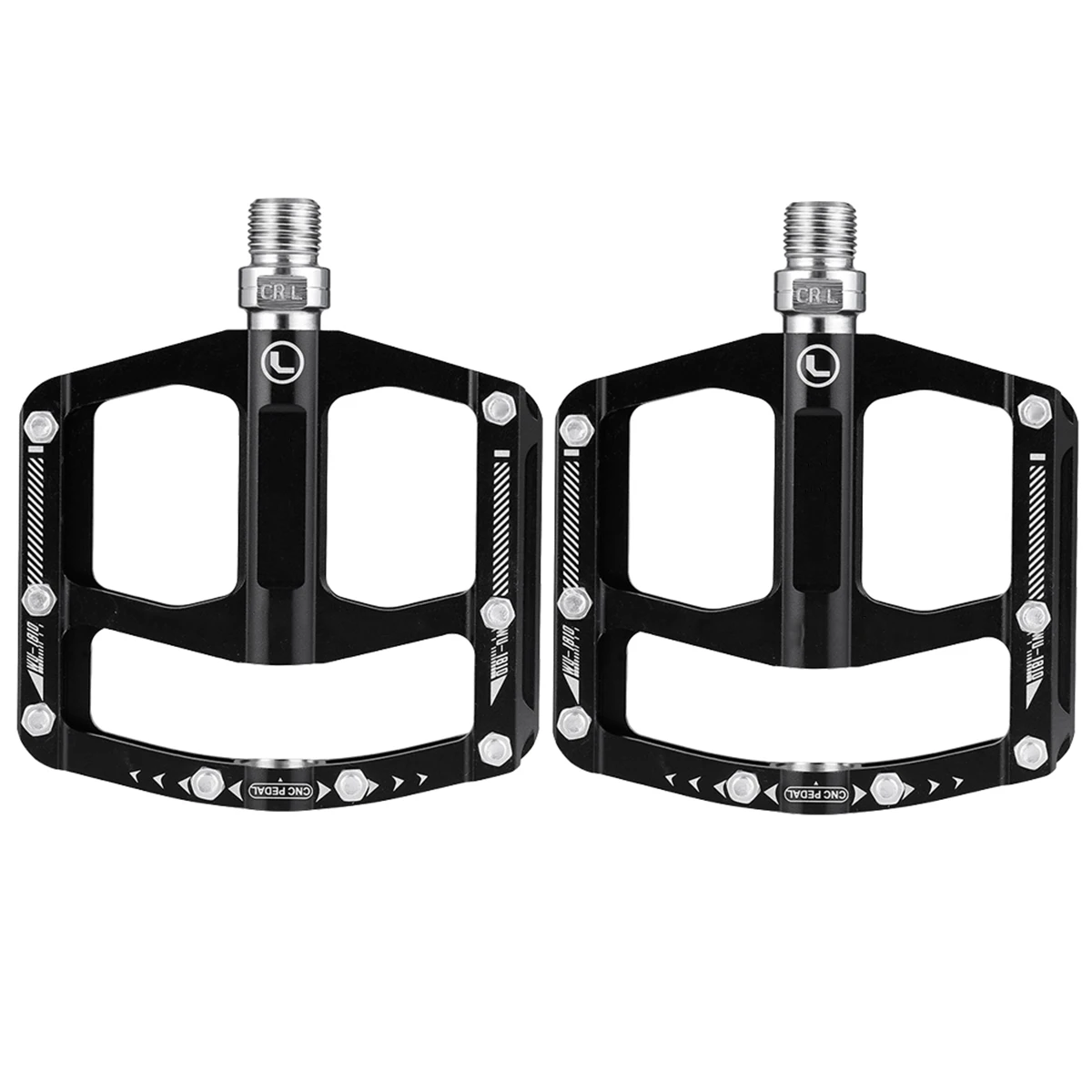 

Bicycle Pedal Platform Black Non-slip Durable Mountain Bike Child Practical Earth Tones Long Ride Comfortable Pedaling