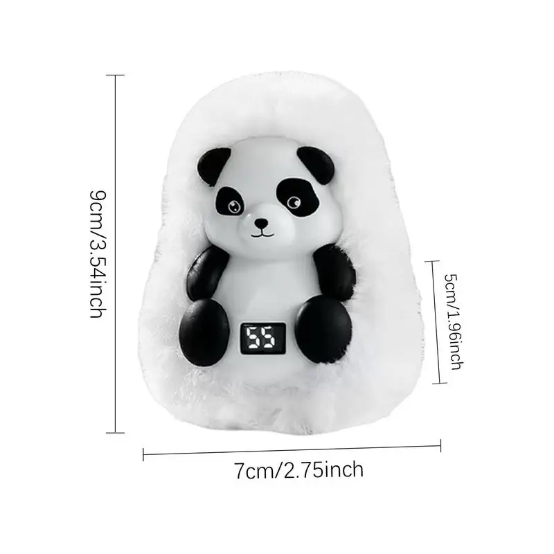 Cute Panda Pocket Hand Warmers USB Rechargeable Plush Hand Warmth Bag With Temperature Adjustable For Friends Family