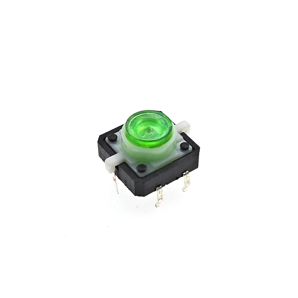 10PCS 12X12X7.3 Tactile Push Button Switch Momentary Tact LED 5 Color 12X12X7.3mm 12*12*7.3mm