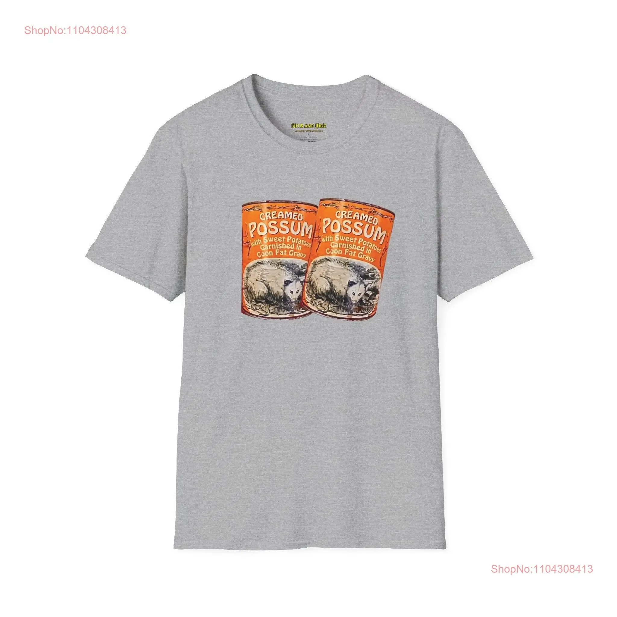 Creamed Possum tee Funny shirt Roadkill Tin can long or short sleeves