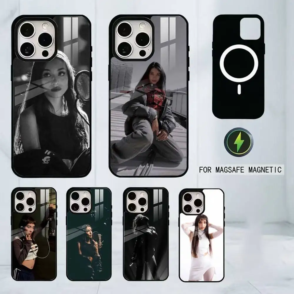 

S-Singer M-Maria B-Becerra Phone Case For iPhone17,16,15,14,13,12,11 Plus,Pro Magnetic For Magsafe Wireless Charging