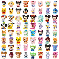 Disney 108 style LinaBell StellaLou Winnie Building Blocks Princess Cartoon Figures Bricks Children's Assembly Toys Model Gift