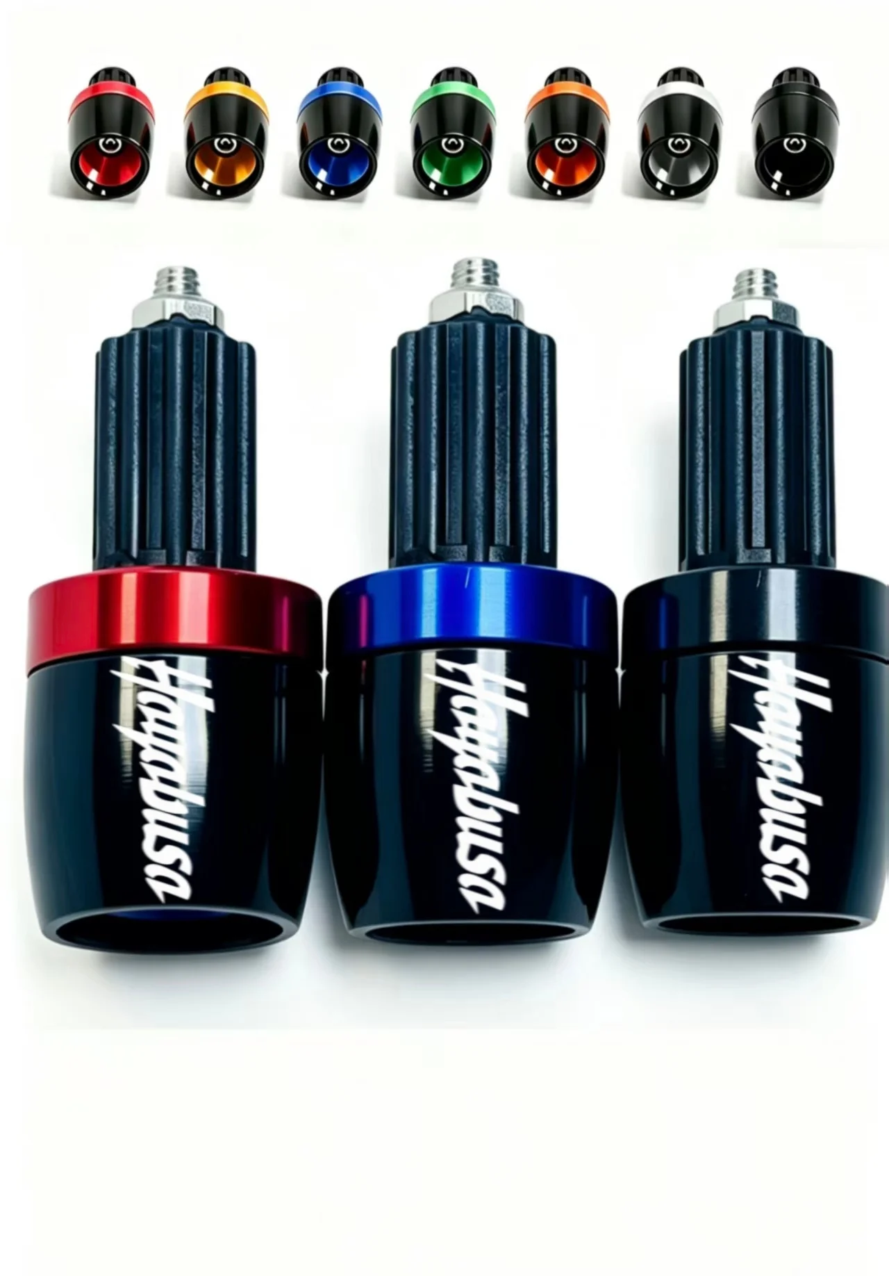 The latest model of motorcycle grip handlebar end and handlebar cap are suitable for HAYABUSA  series models.