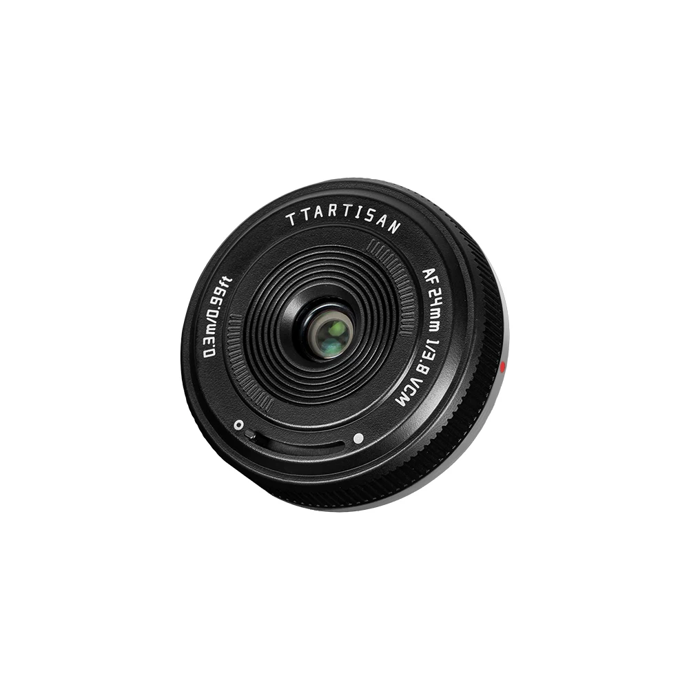 TTARTISAN AF 24mm F3.8 mini Full Frame Ultra Thin Pancake Lens Wide Angle for Sony E Mount A7IV A7III A7CII A6700 ZV-E10II
