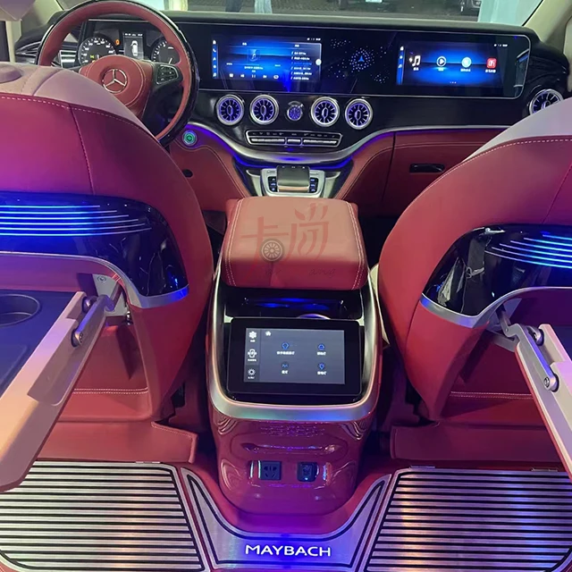Applicable to maybenz Vito V260 w447 Armrest box central storage box with wireless charging touch screen Armrest modification