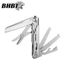 BHBT 9 in 1 Mini Multitool Folding Knife EDC Tactical Camping Survival Tools Outdoor Pocket Knife Scissors Screwdriver