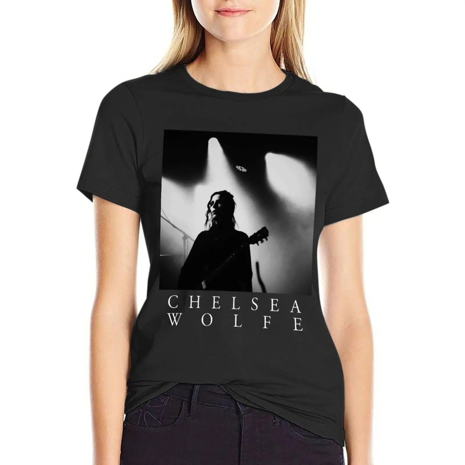 Chelsea Wolfe T-Shirt plus sizes Female clothing workout shirts for Women loose fit