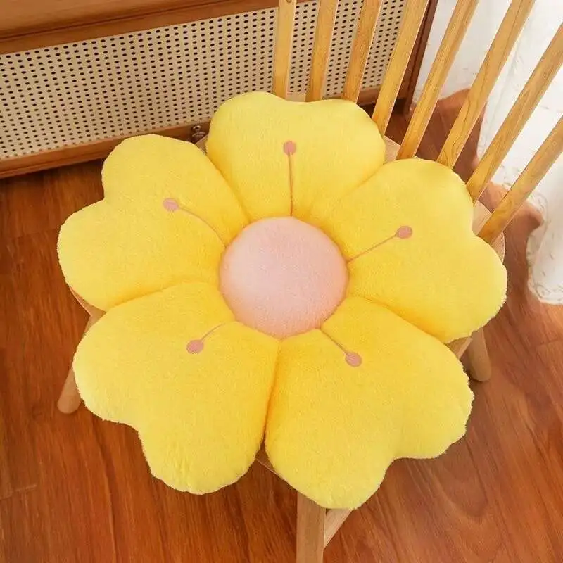 35cm nuevo juguete de peluche de girasol crisantemo silla suave sofá cojín flor asiento cojín para niños cumpleaños y regalo de Navidad